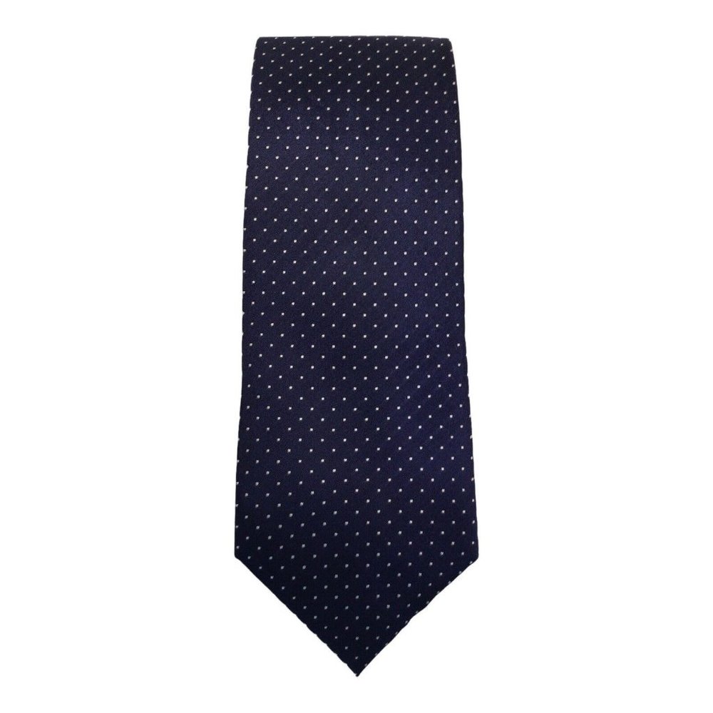 CHARLES TYRWHITT Blue Polka Dot Silk Tie 58"/3".1/2 EX COND - Picture 6 of 6